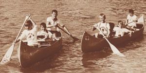 canoes at Camp 60s