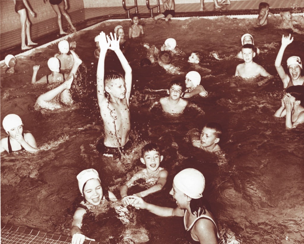 West Pool lots o kids 1966